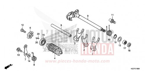 GEARSHIFT DRUM CRF250LAK de 2019